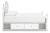 Ashley Maylilly White Full Upholstered Panel Storage Bed, Dresser and Chest