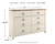 Ashley Willowton Whitewash Queen Panel Bed with Dresser and Nightstand