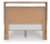 Ashley Hollymount Tan Queen Upholstered Platform Bed, Dresser, Mirror and Nightstand