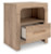 Ashley Hollymount Tan Queen Upholstered Platform Bed, Dresser, Mirror and Nightstand