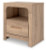 Ashley Hollymount Tan Queen Upholstered Platform Bed, Dresser and Nightstand