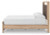 Ashley Hollymount Tan Queen Upholstered Platform Bed, Dresser and Mirror