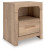 Ashley Hollymount Tan Queen Upholstered Panel Bed, Dresser, Mirror and Nightstand