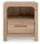 Ashley Hollymount Tan Queen Upholstered Panel Bed, Dresser, Mirror and Nightstand