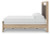 Ashley Hollymount Tan Queen Upholstered Panel Bed and Dresser