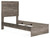 Ashley Ralinksi Gray Twin Panel Bed with Dresser