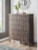Cadmori Brown King Panel Bed, Dresser, Mirror and Chest