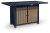 Ashley Mabry Shores Navy Blue Driftwood Outdoor Fire Pit Bar Table and 4 Barstools