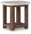 Ashley Angel Island Beige Brown Outdoor End Table