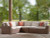 Ashley Angel Island Beige Brown 4-Piece Outdoor Sectional