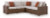 Ashley Angel Island Beige Brown 3-Piece Outdoor Sectional