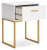 Ashley Socalle Light Natural Queen Platform Bed and 2 Nightstands