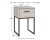 Ashley Socalle Light Natural Queen Platform Bed and 2 Nightstands