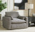 Benchcraft Dramatic Granite Chair and Ottoman