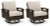 Ashley Drakes Beach Dark Brown Outdoor Swivel Lounge Chair (Set of 2)