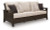 Ashley Drakes Beach Dark Brown Outdoor Sofa with Cushion