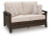 Ashley Drakes Beach Dark Brown Outdoor Sofa and Loveseat