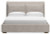 Ashley Cabalynn Light Brown King Panel Bed with Dresser and Nightstand