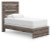 Ashley Urbanoore Brown Gray Twin Panel Bed, Dresser, Mirror and Nightstand
