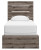 Ashley Urbanoore Brown Gray Twin Panel Bed, Dresser, Mirror and Nightstand