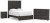 Ashley Parlayon Charcoal Queen Panel Storage Bed, Dresser and Nightstand