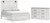 Ashley Gerridan White Gray Queen Panel Bed and Dresser