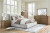 Ashley Cabalynn Light Brown California King Upholstered Bed with Dresser, Chest and 2 Nightstands