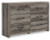 Ashley Urbanoore Brown Gray King Panel Bed, Dresser and Nightstand