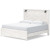 Ashley Gerridan White Gray King Panel Bed and Dresser