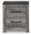 Ashley Bronyan Dark Gray Queen Panel Bed with Mirrored Dresser and Nightstand