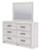 Ashley Cayboni Whitewash King Panel Bed, Dresser, Mirror and Chest