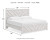 Ashley Cayboni Whitewash King Panel Bed, Dresser, Mirror and Chest