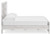 Ashley Cayboni Whitewash King Panel Bed, Dresser, Mirror and Chest