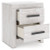 Ashley Cayboni Whitewash King Panel Bed with Mirrored Dresser and Nightstand