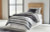 Ashley Hyanna Tan Brown Twin Panel Headboard, Dresser, Mirror and Chest