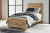 Ashley Hyanna Tan Brown Twin Panel Bed, Dresser, Mirror and Nightstand