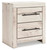 Ashley Lawroy Light Natural Queen Panel Bed with Storage, Dresser, Mirror and Nightstand
