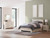Ashley Lawroy Light Natural Queen Panel Bed with Storage, Dresser, Mirror and Nightstand