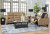 Mosswell Toffee Sofa and Loveseat