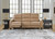 Ashley Mosswell Toffee Power Reclining Sofa