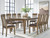 Ashley Broxtyn Light Brown Dining Table and 8 Chairs