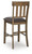 Ashley Broxtyn Light Brown Counter Height Barstool (Set of 2)