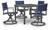 Ashley Point Bonita Gray Outdoor Dining Table and 4 Chairs