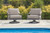 Ashley North Island Gray Outdoor Swivel Lounge with Cushion