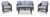 Ashley Bodega Island Gray Outdoor Love/Chairs/Table Set (Set of 4)