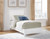 Ashley Binterglen White Twin Panel Bed with Dresser and Nightstand