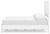 Ashley Binterglen White Full Panel Bed, Dresser and 2 Nightstands