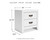 Ashley Binterglen White Queen Panel Bed and 2 Nightstands