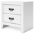 Ashley Binterglen White California King Panel Bed with Mirrored Dresser, Chest and 2 Nightstands