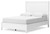 Ashley Binterglen White Full Panel Bed with Mirrored Dresser, Chest and 2 Nightstands